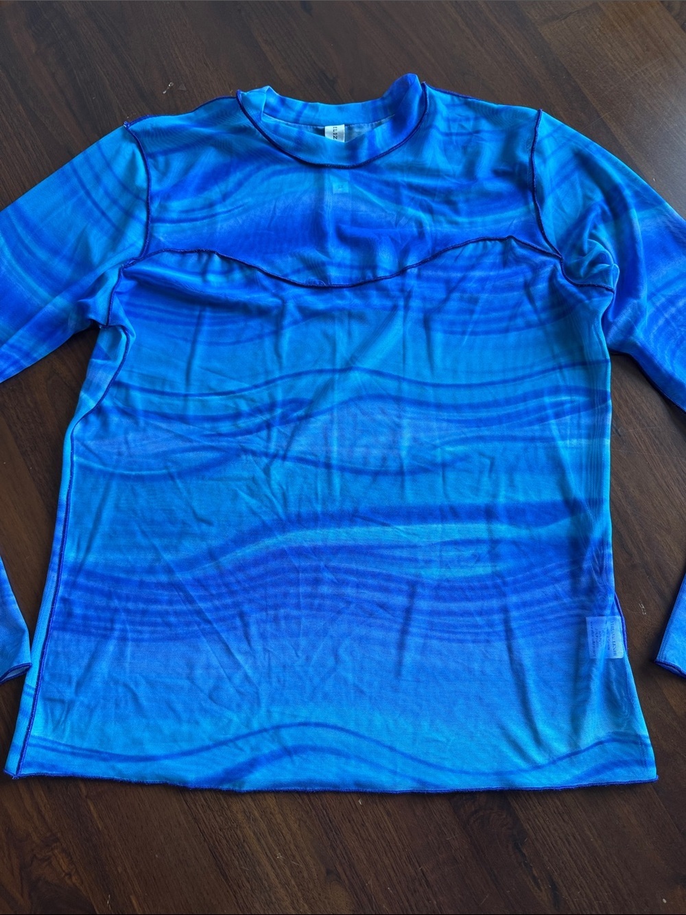 Elizafaulkner - Blue Ombre Long Sleeve Top - 2x woman